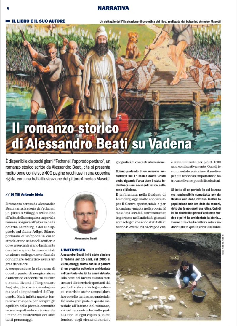 Il romanzo storico di Alessandro Beati su Vadena