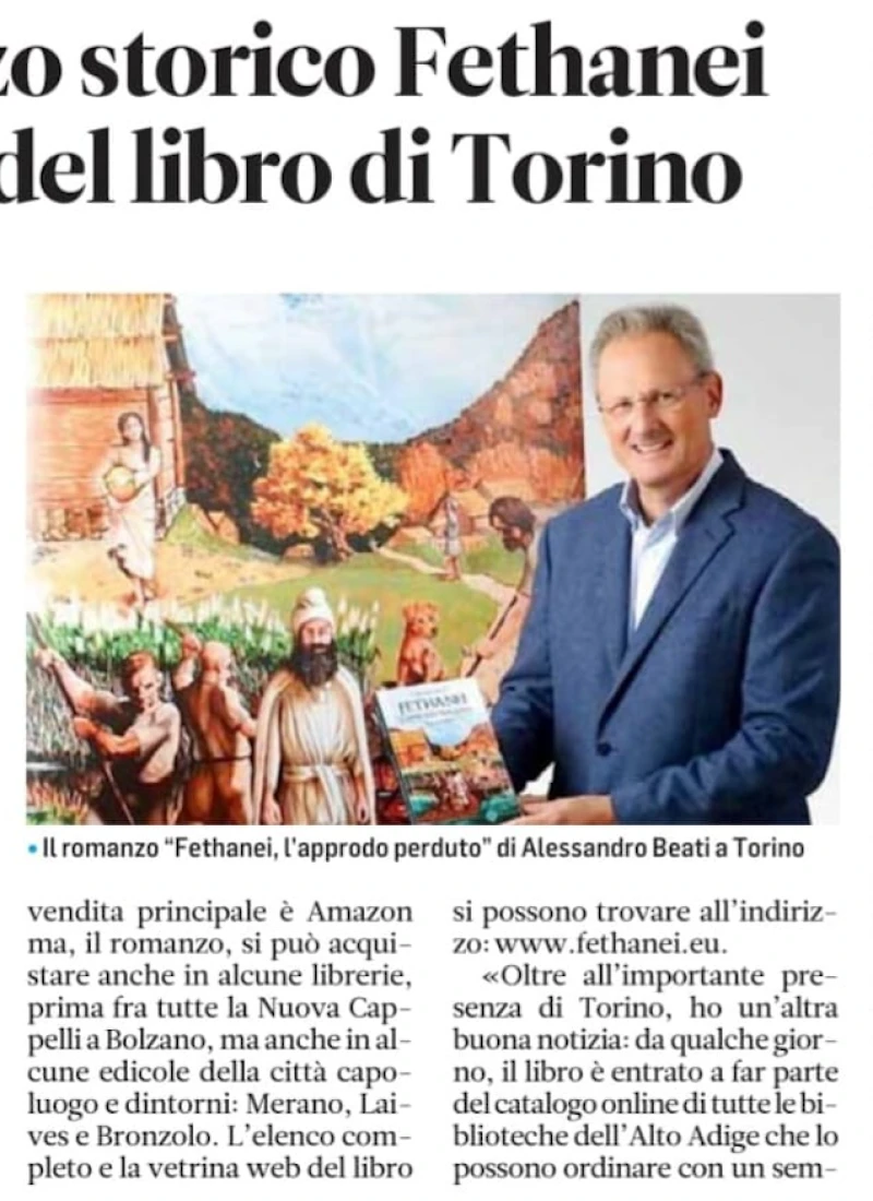 Il romanzo storico Fethanei al salone del libro di Torino